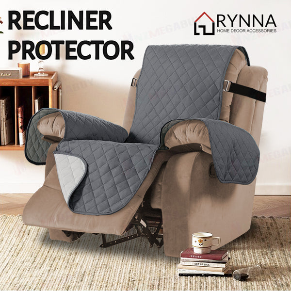 Recliner Covers Reversible Quilted * Grey