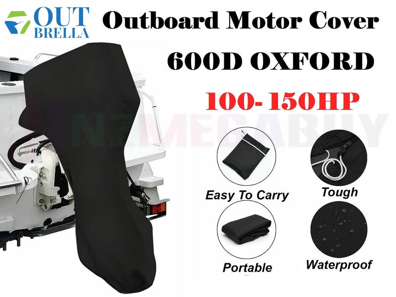 600D Tough Full Outboard Boat Motor Engine Cover Dust Rain Protection * 5 Sizes