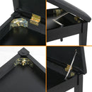 Piano Leather Stool - Height Adjustable