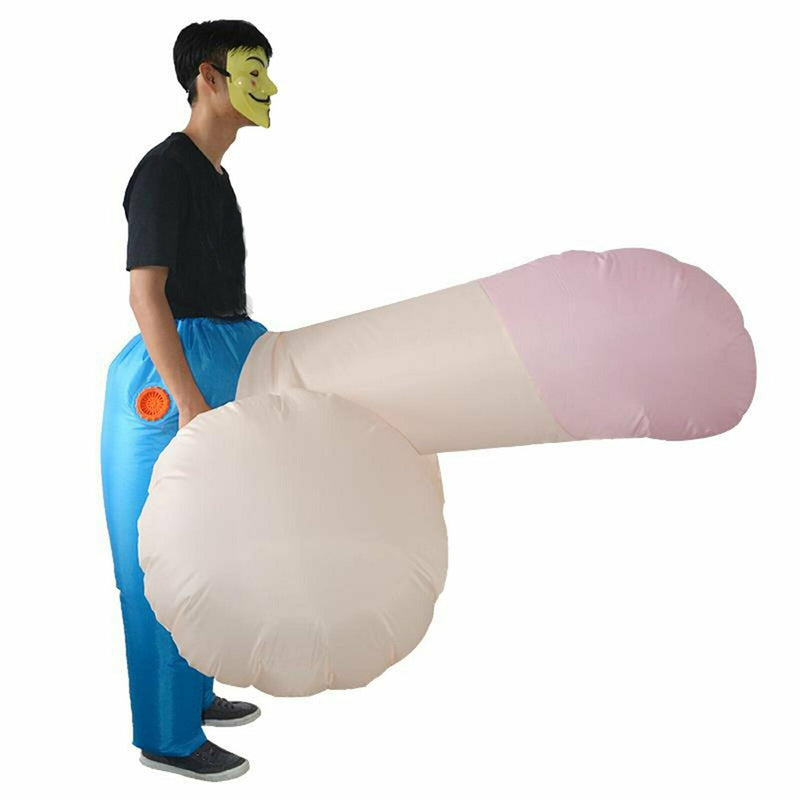 Inflatable Willy Suit Costume Penis Adult Novelty Fancy Dress Party