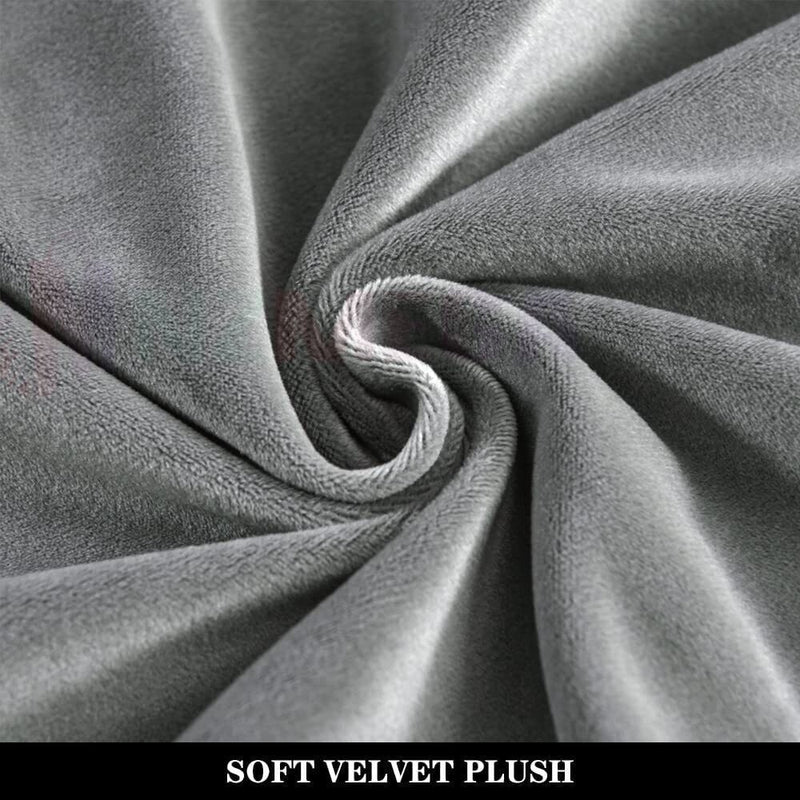 Wingback Sofa Covers Velvet *Grey