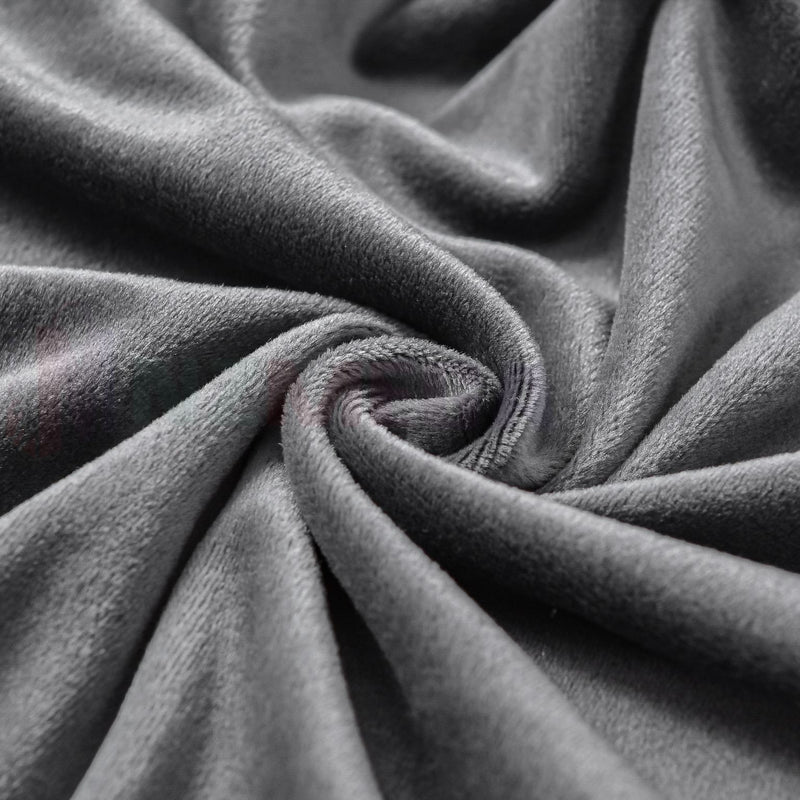Wingback Sofa Covers Velvet * Dark Grey