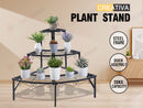 Plant Stand Garden Planter Metal Flower Pot Rack Corner Shelving Indoor Outdoor*3 Tier