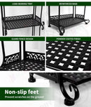 Plant Stand Garden Planter Metal Flower Pot Rack Corner Shelving Indoor Outdoor*4 Tier