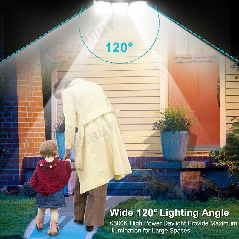 Solar light -- 4 head 192 LED Motion Sensor Light Outdoor Garden Wall Security