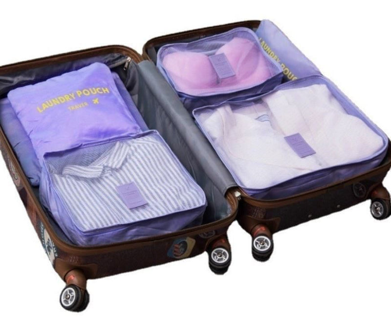 Travel Organiser Clothes Bag 6PC SET * 8 Colors