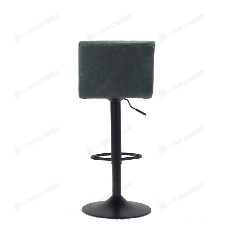 Bar Stool Kitchen Dining Chairs Bar stools PU PVC Leather Gas Lift (Marble Grey)  2 Pcs , 4 Pcs