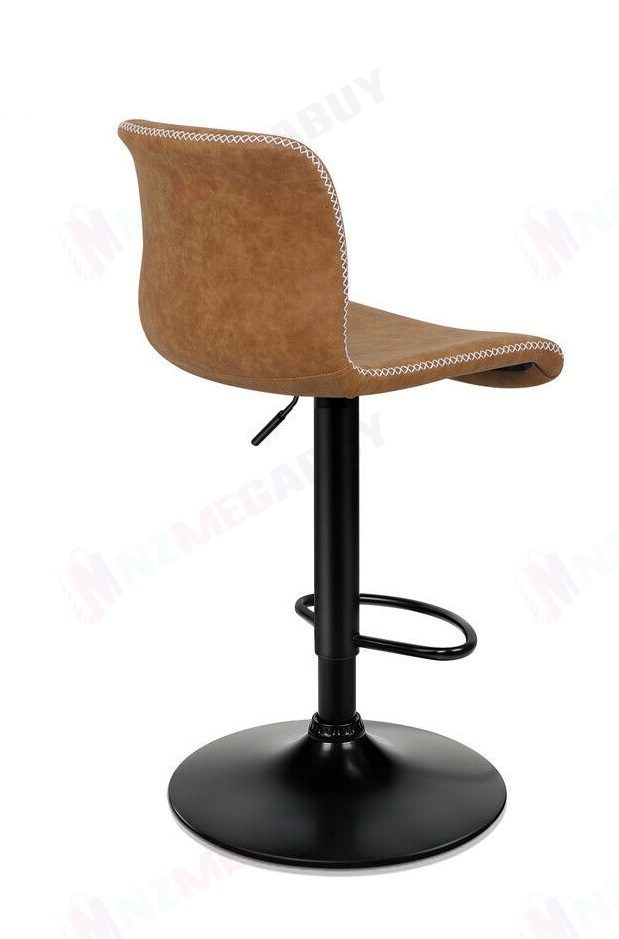 Bar Stool Kitchen Dining Chairs Bar stools PU PVC Leather Gas Lift (Brown) 2 Pcs , 4 Pcs