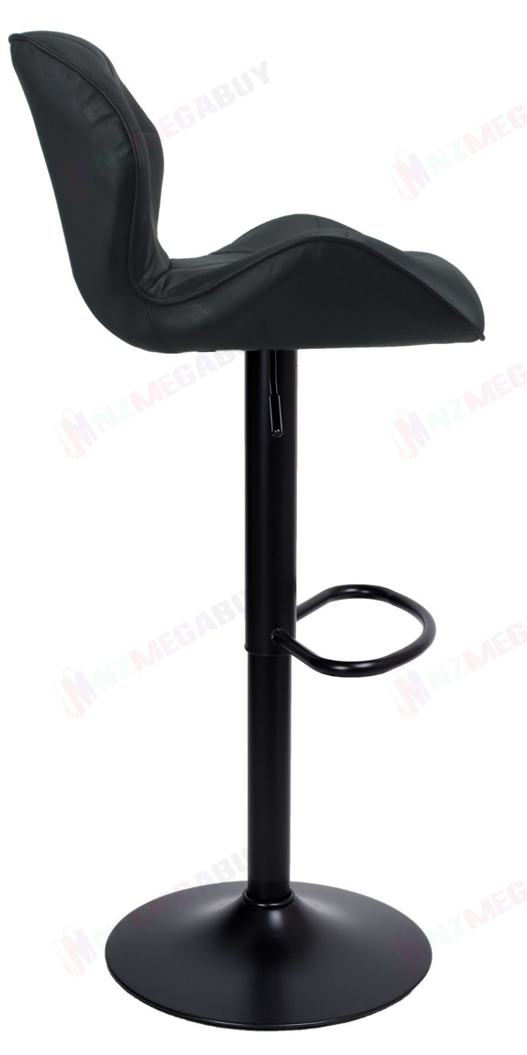 Bar Stool Kitchen Dining Chairs Bar stools PU PVC Leather Gas Lift (Black)2 Pcs , 4 Pcs