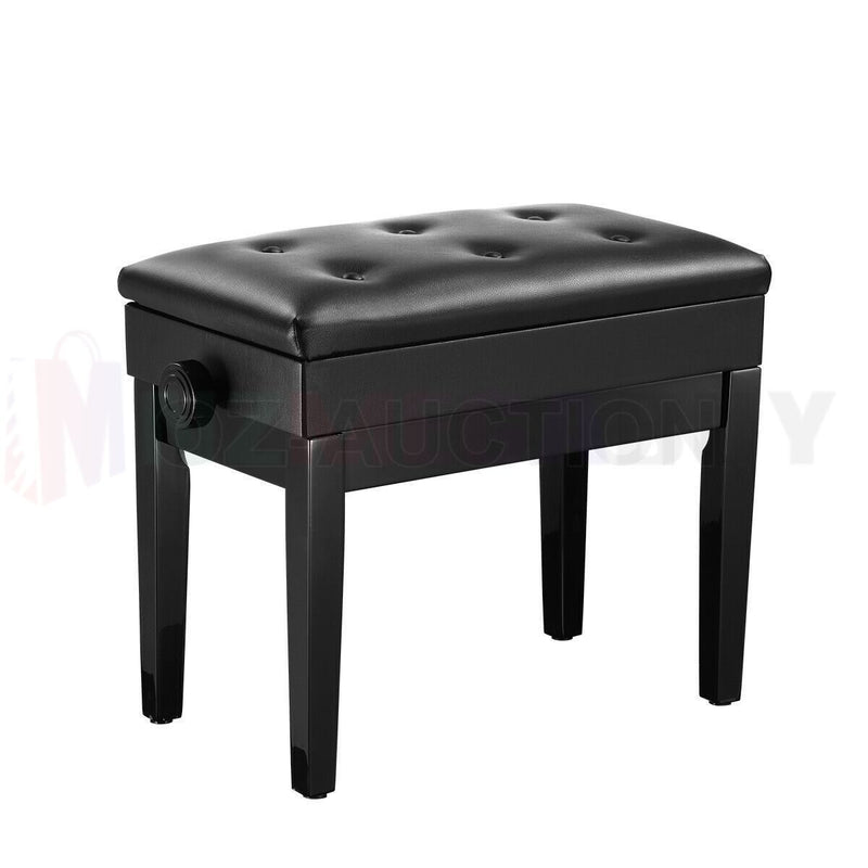 Piano Leather Stool - Height Adjustable