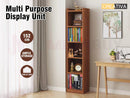 Bookcase Display Shelf Storage Cabinet Stand Home Office Bookshelf  * Dark Brown