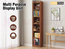 Bookcase Display Shelf Storage Cabinet Stand Home Office Bookshelf  * Dark Brown