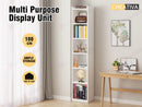 Bookcase Display Shelf Storage Cabinet Stand Home Office Bookshelf  * White