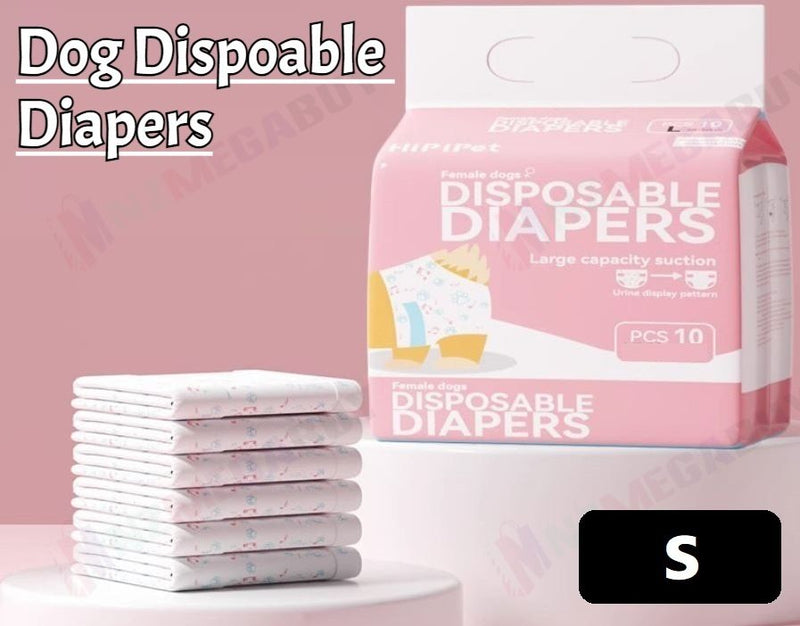 Pet Diapers Leakproof Disposable Dog Menstrual Physiological Pants 10PCS/Bag * 5 Sizes