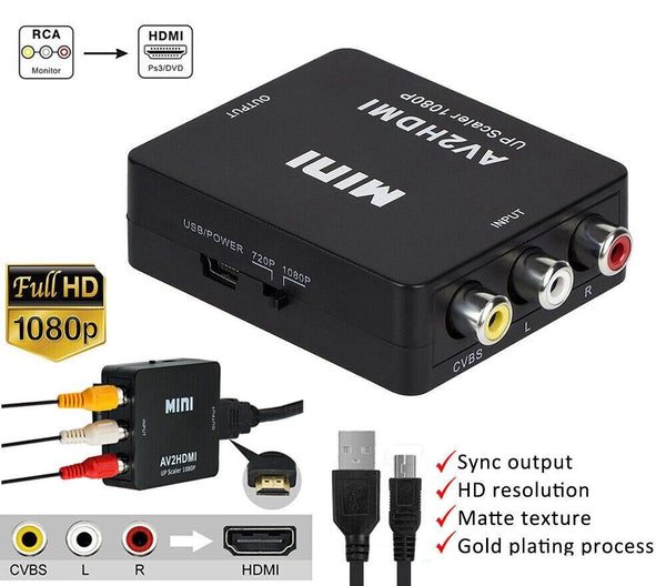 AV To HDMI Compatible Video Converter Box Adapter