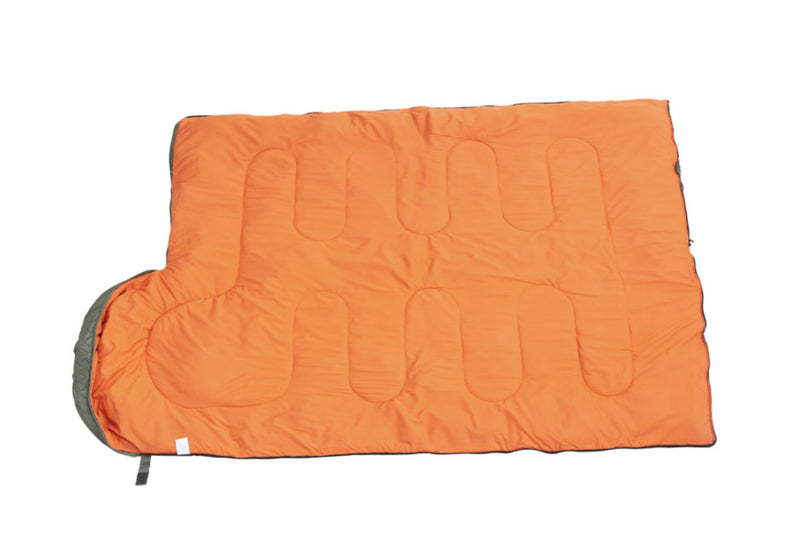 Outdoor Winter Camping Envelope Sleeping Bag Single  -15°C * Green