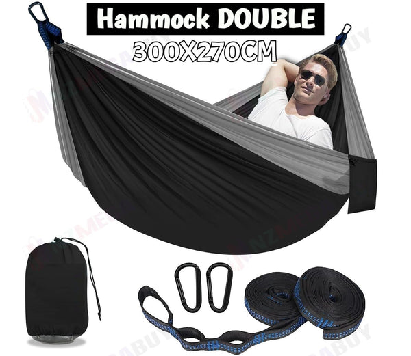 Camping Hammock  Double size*Black