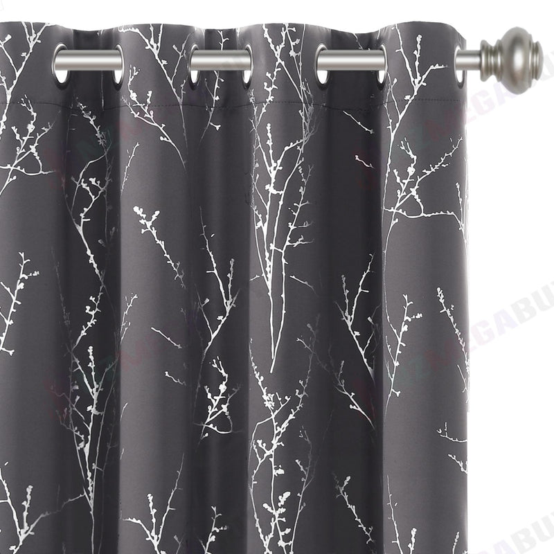 Brand New Blockout Curtain Eyelet *2pc readymade" 2 sizes Charcoal grey