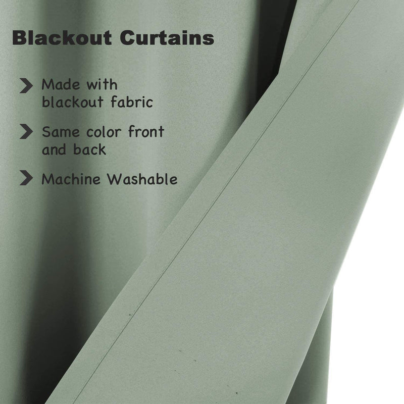 New curtains Blockout readymade Light Sage * Eyelets 3 sizes