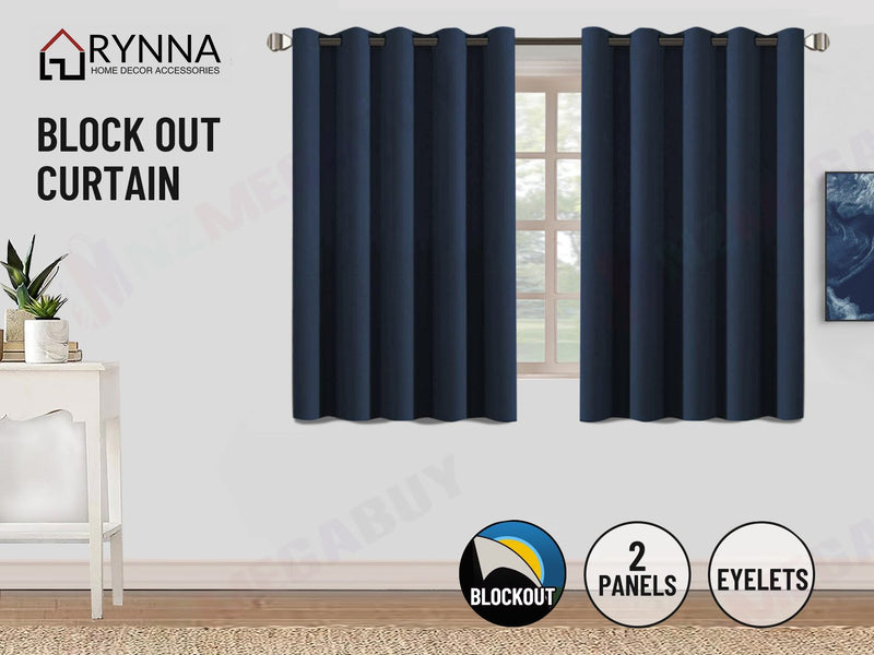 New curtains Blockout readymade Navy Blue * Eyelets   4 sizes