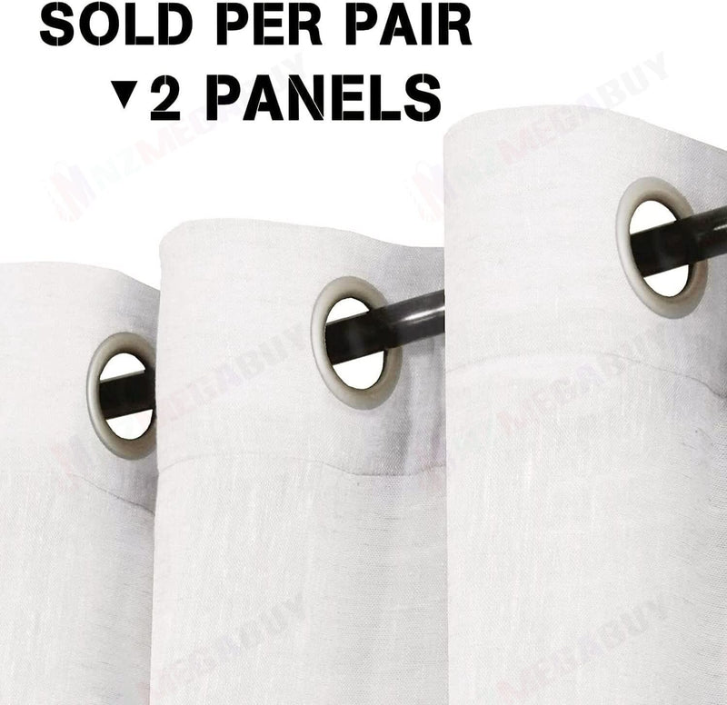 Brand New Sheer Curtain Eyelet *2panels Readymade"  White 3 sizes