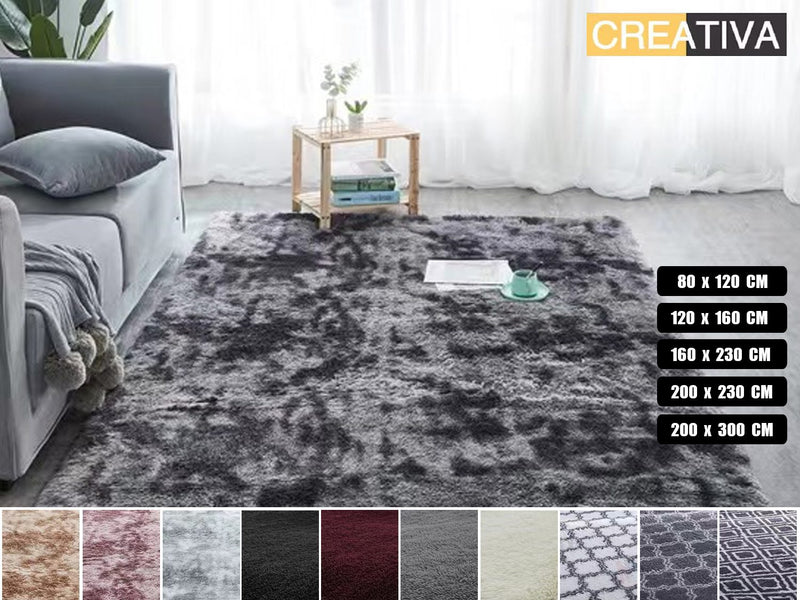 Shaggy carpet rug Silver Tip *5 Sizes