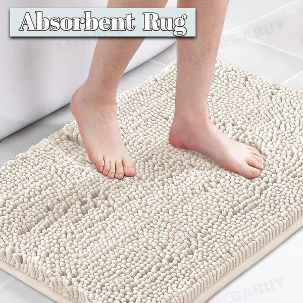 Bathroom rug water absorbent * Ivory