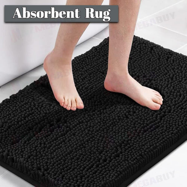 Bathroom rug water absorbent * Black