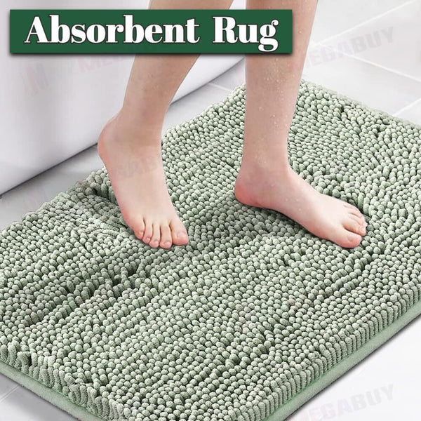 Bathroom rug water absorbent * Sage