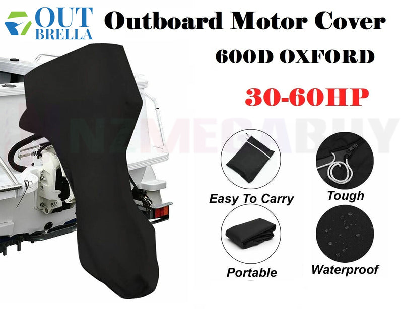 600D Tough Full Outboard Boat Motor Engine Cover Dust Rain Protection * 5 Sizes