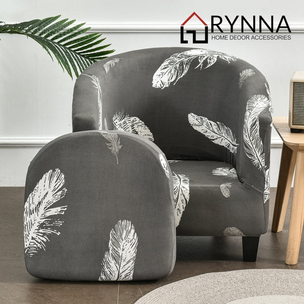 Tub Chair Cover + Cushion Cover *Grey Feather