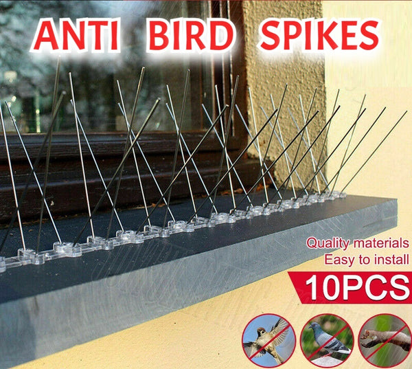 Anti BIRD SPIKES Pigeon Deterrent Pest Control 10pc 300 spikes
