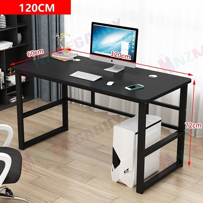 Computer Desk H Shaped - Black 120cm