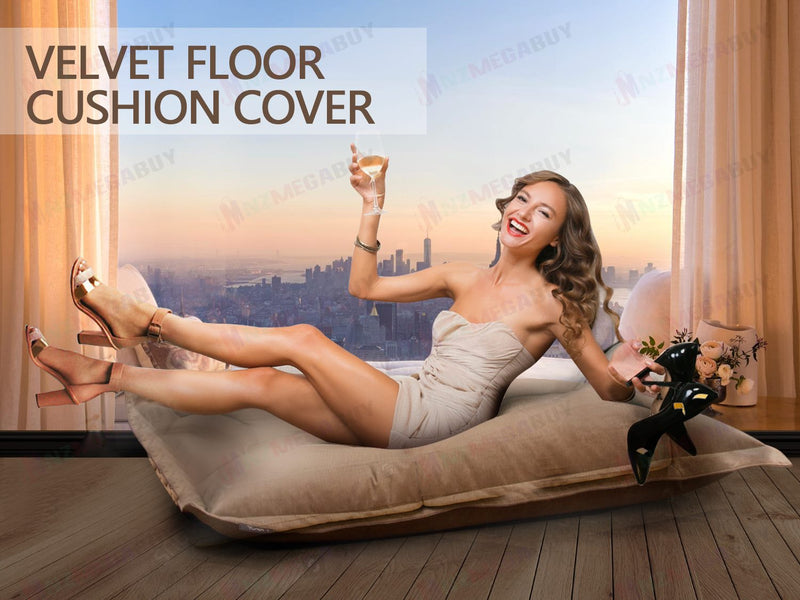 LAZY BEAN®  Velvet Floor Cushion cover * 135 x 105CM