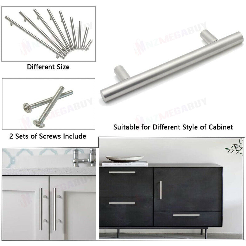 Kitchen Cabinet Door Handles Stainless Steel * Silver 8 Sizes