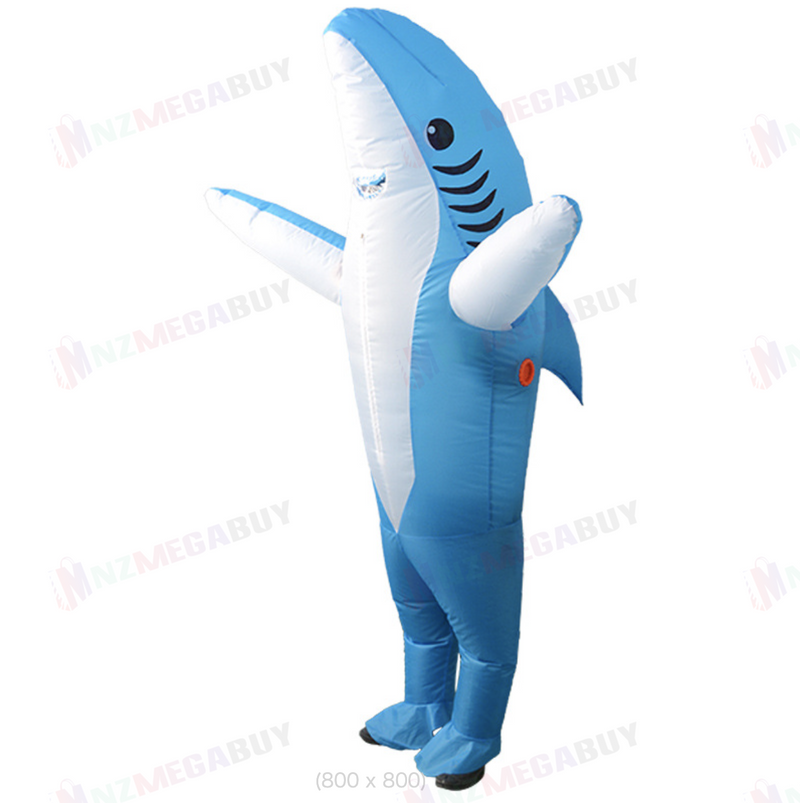 Inflatable Costume cosplay dress Blue Shark