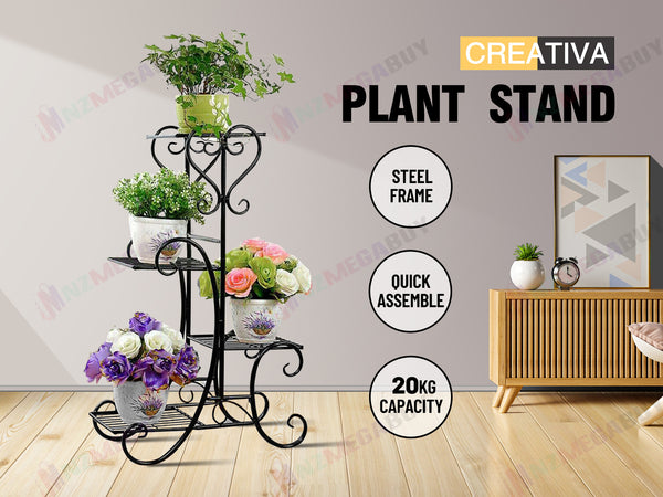 4 Pot Plant Stand Shelf 82cm outdoor indoor