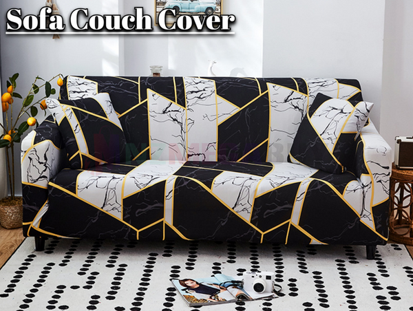 Stretch Sofa Cover Loung Couch Removable Slipcover 1/2/3/4Seater+1 Cushion Cover * Time *4 Sizes