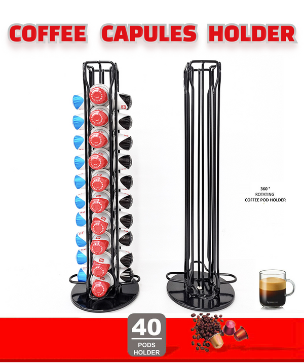 Coffee Capsules Pod Holder rack storage Organizer Stand *Black