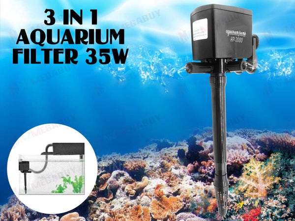 Aquarium Filter Water Pump *35W *3-in-1
