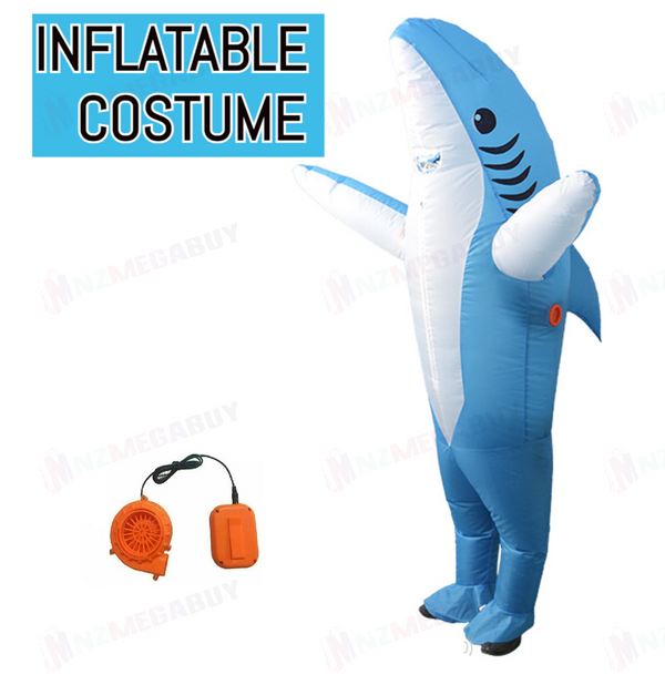 Inflatable Costume cosplay dress Blue Shark