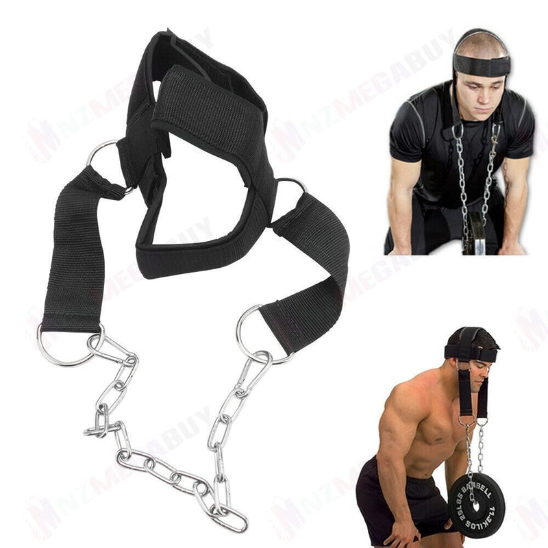 Head Neck harness Gym weight lift strength strap
