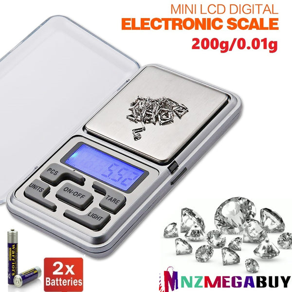 DIGITAL POCKET SCALES JEWELLERY PRECISION ELECTRONIC WEIGHT LAB* 2 Sizes