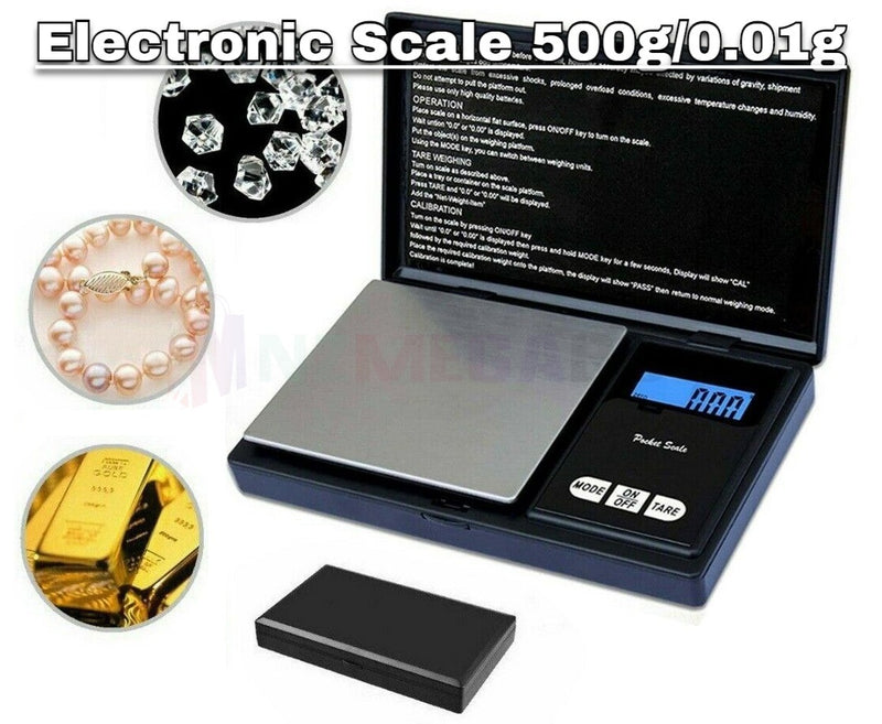 Mini Small Pocket Digital Kitchen Jewellery Weighing Scales *2 Sizes