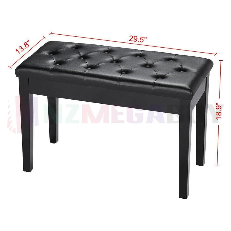 Piano Leather Stool - 75cm Long