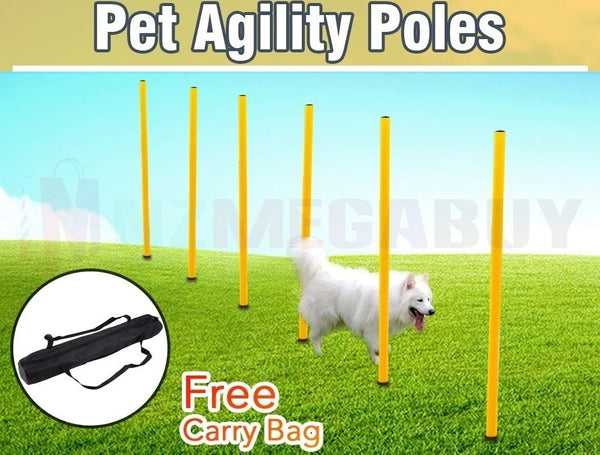 Portable Dog Training Practice Poles Agility Pole