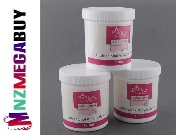 100G Acrylic Crystal Powder Nail Tips Polymer*3 Colours