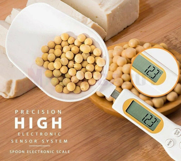 LCD Digital Kitchen Scale Measuring Spoon*White