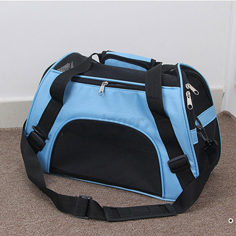 Pet Dog Cat Carrier bag Soft Crate Travel Carry Cage  Foldable * Black/Blue/Hotpink/Green  53CM