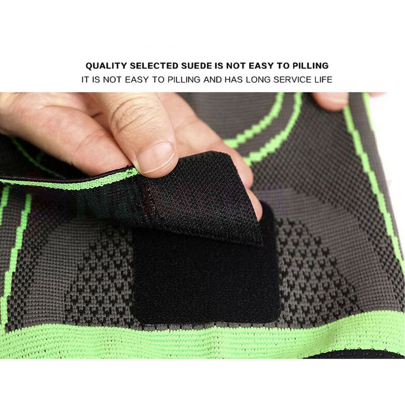 1 pair Knee Brace Elastic Sleeve Support (Black) * 3 Sizes